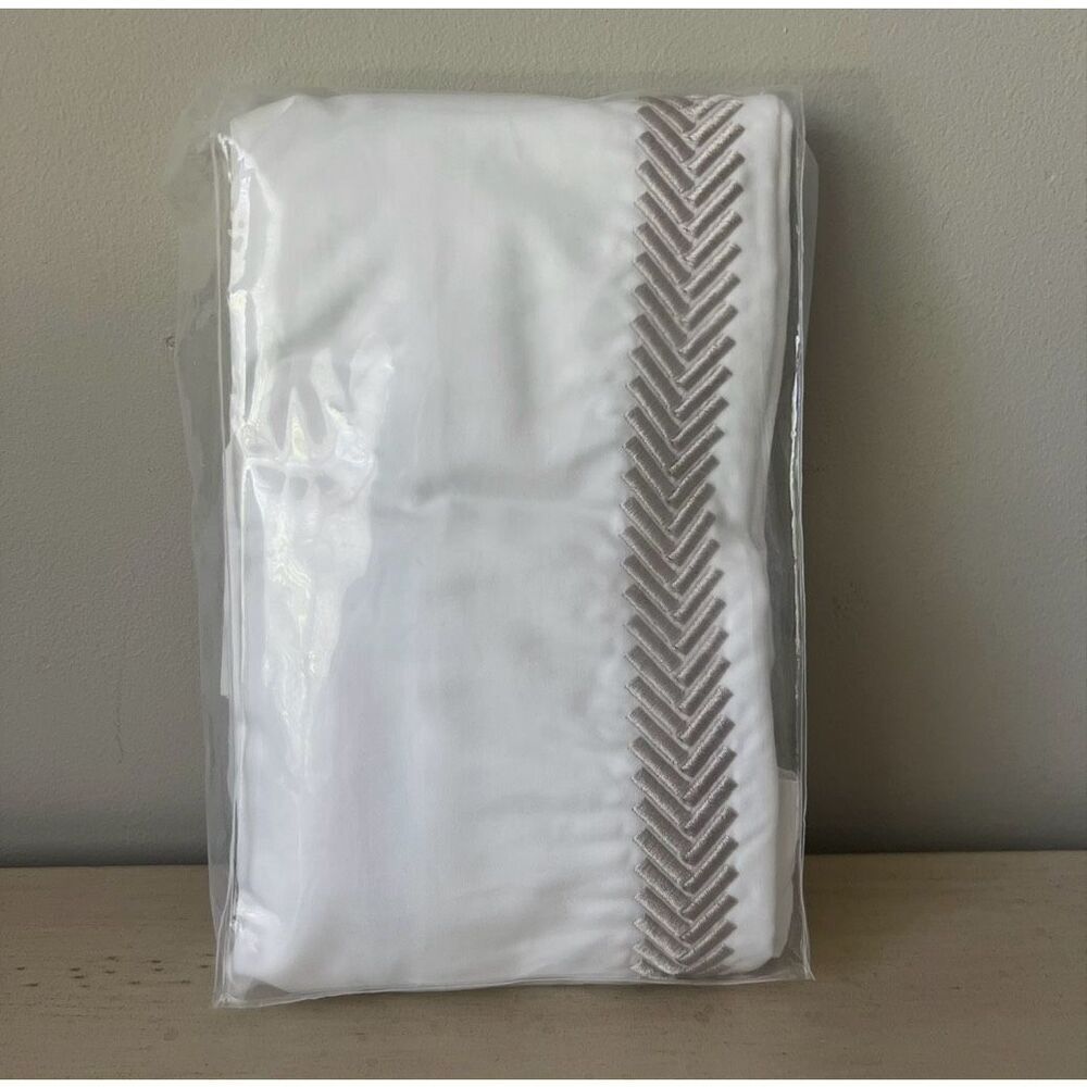The Company Store Legends Hotel Hewett Taupe Egyptian Cotton Sateen Sham - King - Picture 2 of 9